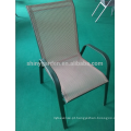 Cadeira lateral de aço empilhável confortável Shinygarden